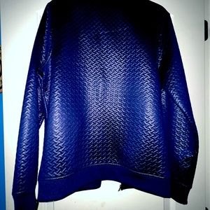 INC blue jacket never worn size medium, gunmetal zipper.